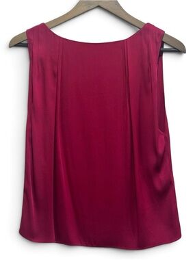 Alice + Olivia Silk Sleeveless Blouse Pink Fuchsia Stretch Top S